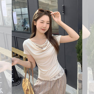 Korean lace swing Top