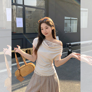 Korean lace swing Top