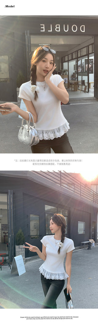 ballet lace lacework Top