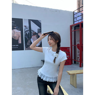 ballet lace lacework Top