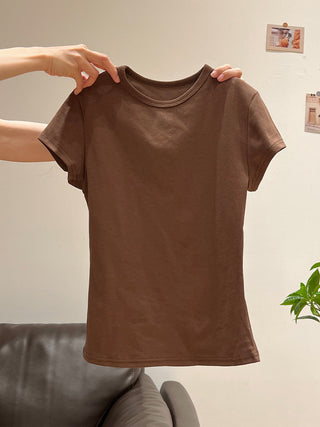 Korean white nipped Top