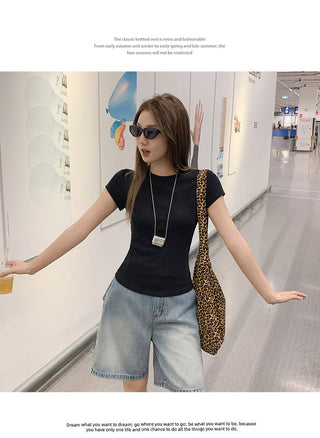 Korean white nipped Top