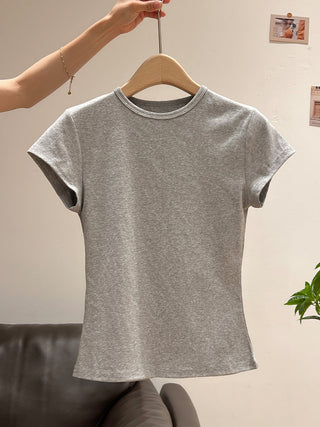 Korean white nipped Top