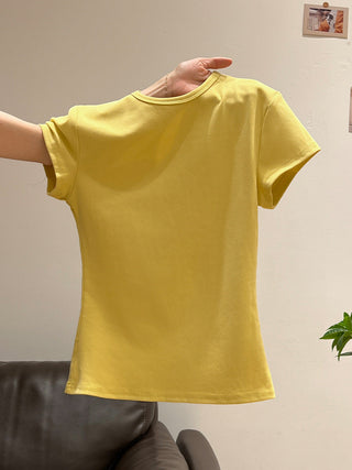 Korean white nipped Top