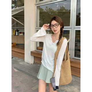 French micro transparent Top