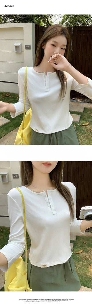 spring casual white Top