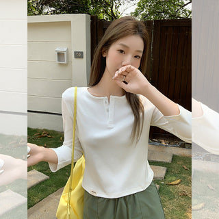 spring casual white Top