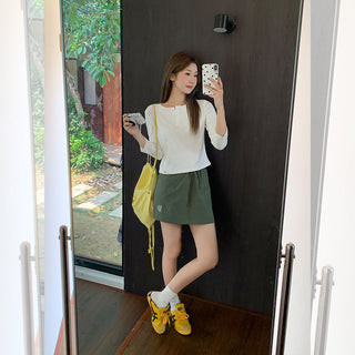 spring casual white Top