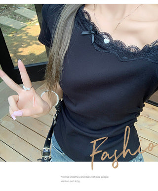 Korean one-shoulder peplum top