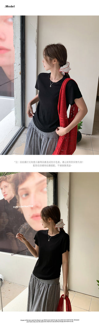 chic solid color Top