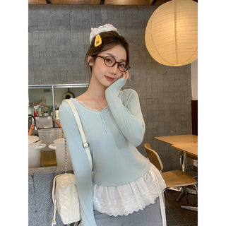 lace edge sweet top
