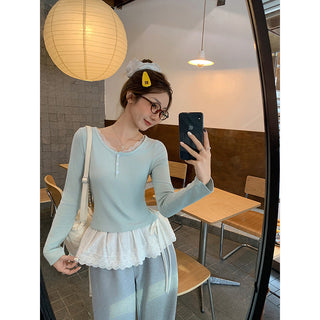 lace edge sweet top