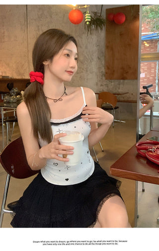 hot white lace Top