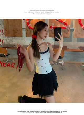 hot white lace Top