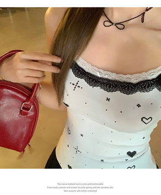 hot white lace Top