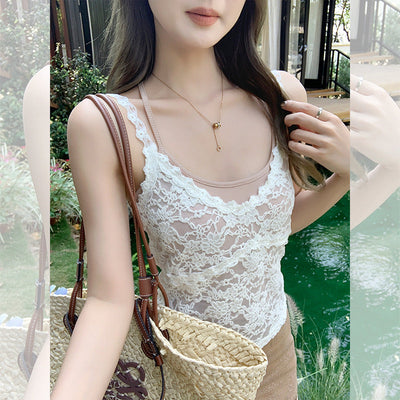 American lace sling Top