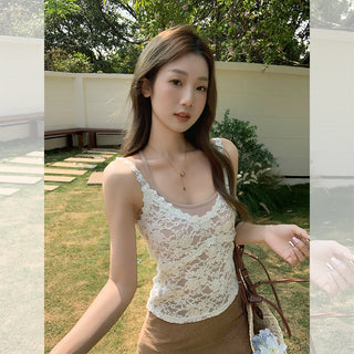 American lace sling Top