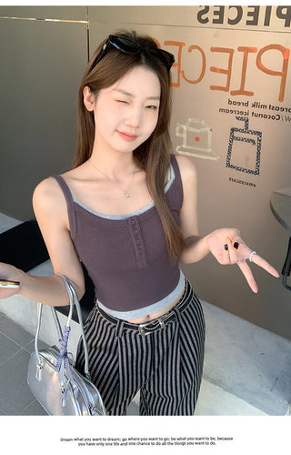 unique contrast colors Top