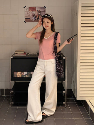 stitching contrast colors Top