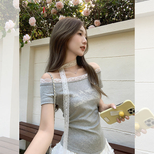 hot off-shoulder lace