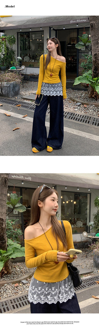 apricot slant shoulder