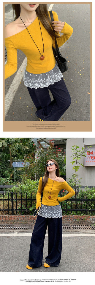 apricot slant shoulder