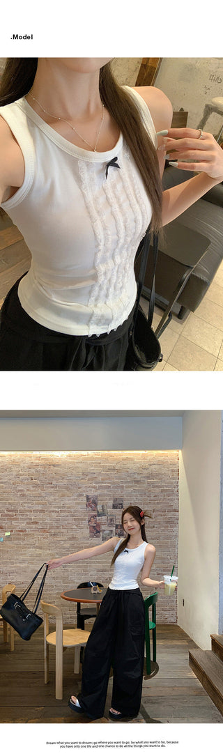 French bow lace Top