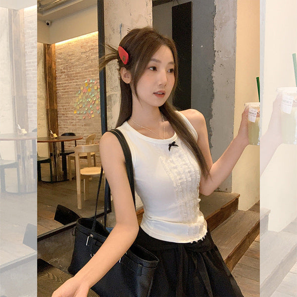 French bow lace Top