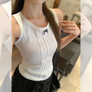 French bow lace Top