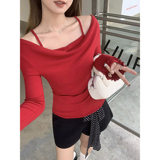French retro suspender Top