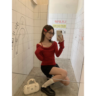 French retro suspender Top