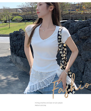 Korean gentle bow Top