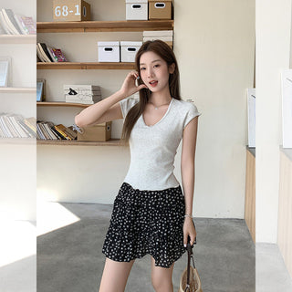 Korean gentle bow Top