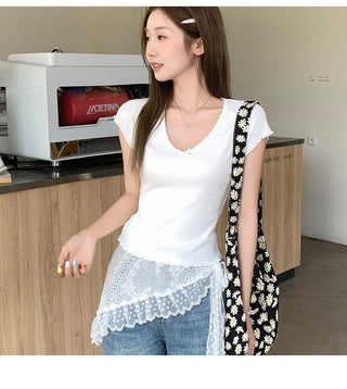 Korean gentle bow Top