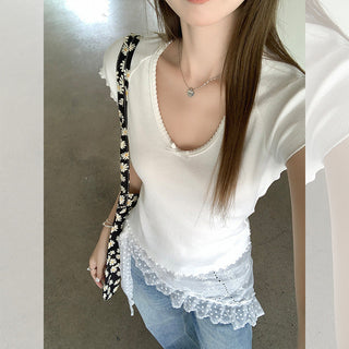 Korean gentle bow Top