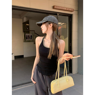 pure square collar Top