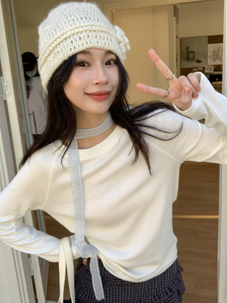 milky yellow round Top