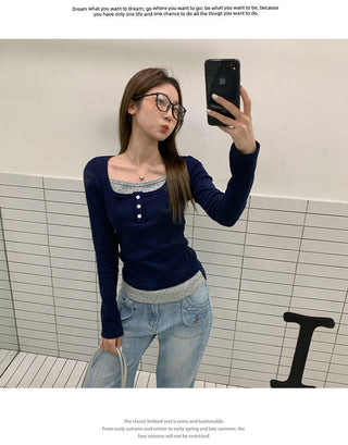 fake floral shoulder Top