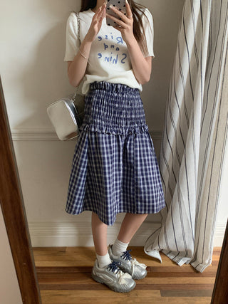 unique elastic waist Skirt