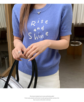 sweet contrast embroidery Top