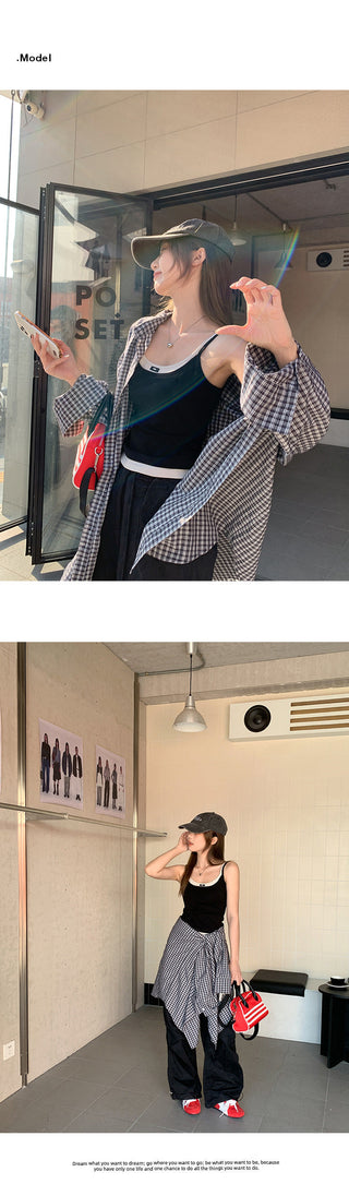 fake contrast patchwork Top