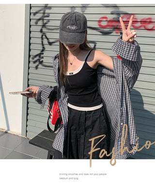 fake contrast patchwork Top