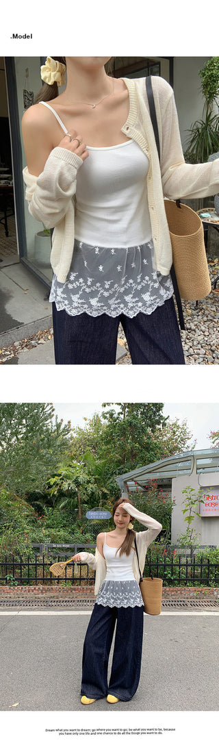 lace stitching  Top