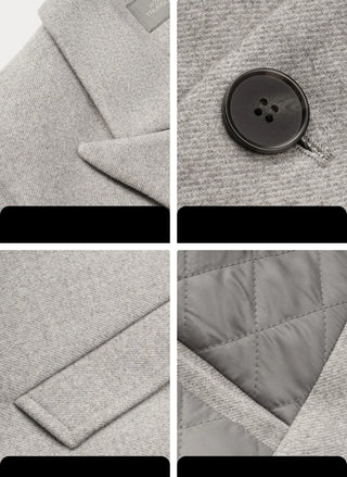 closure collar coat