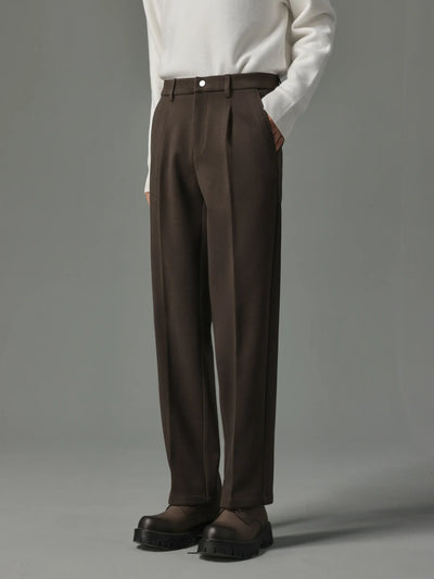 slim woolen pants