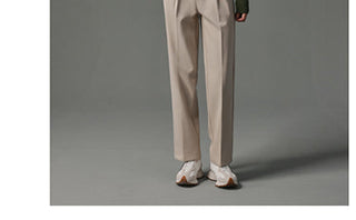 slim woolen pants