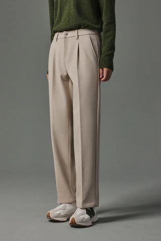 slim woolen pants