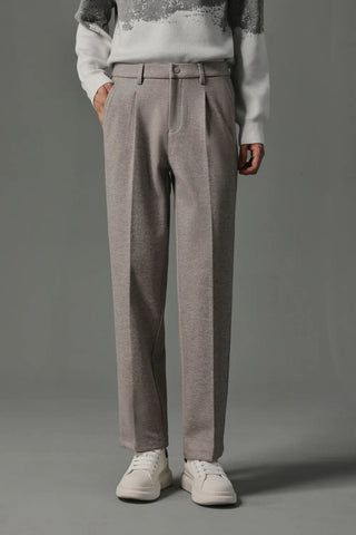 slim woolen pants
