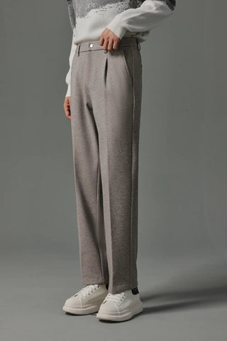 slim woolen pants