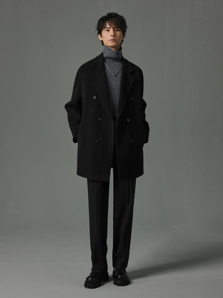 slim woolen pants